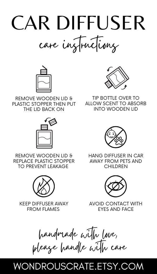 Hanging Car Diffuser: Essential Oil Car Scents, Refillable Bottle