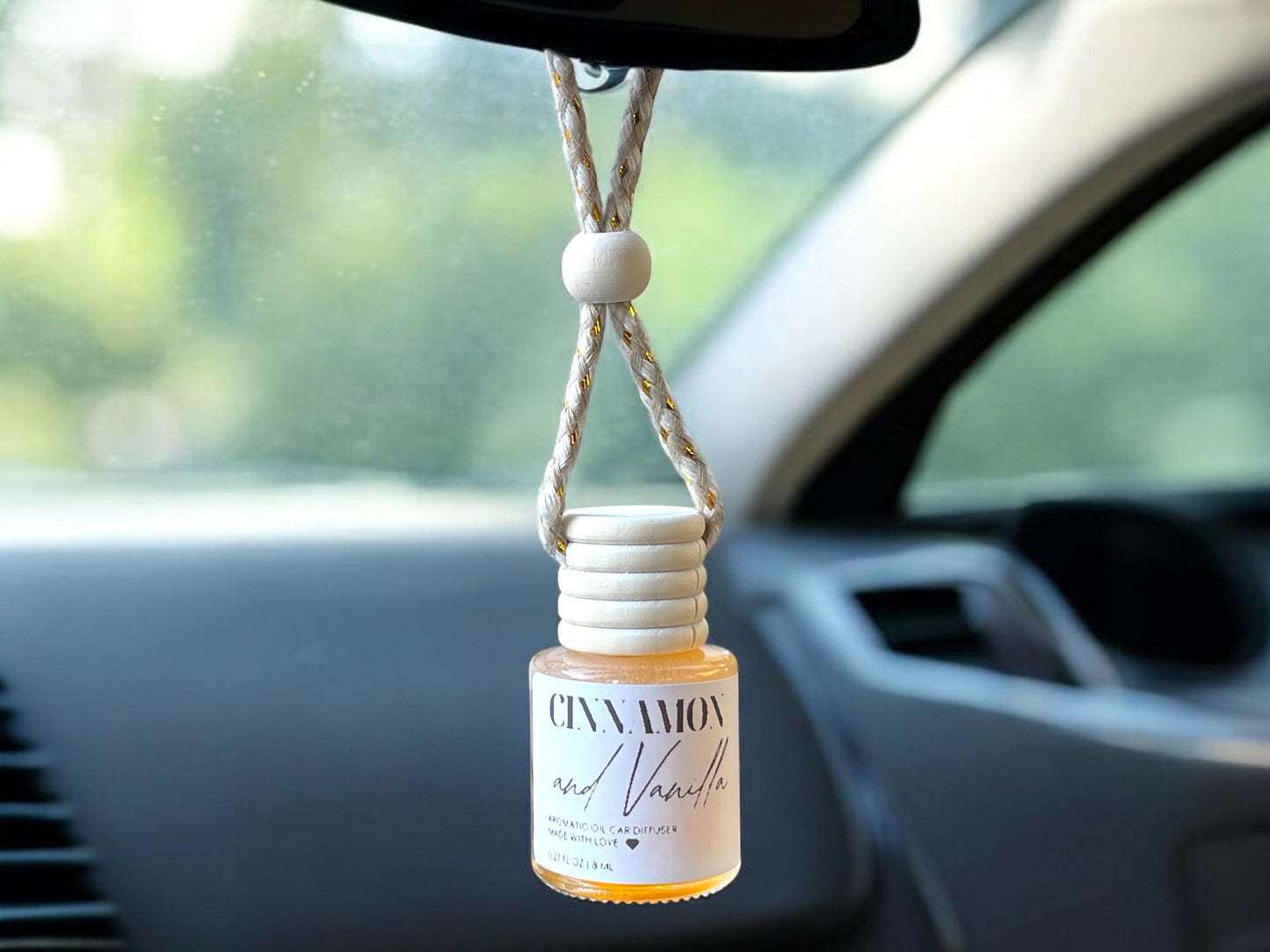 Hanging Car Diffuser: Essential Oil Car Scents, Refillable Bottle