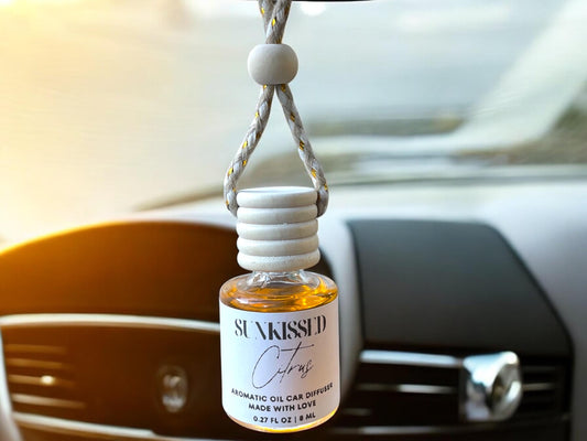 Hanging Car Diffuser: Essential Oil Car Scents, Refillable Bottle